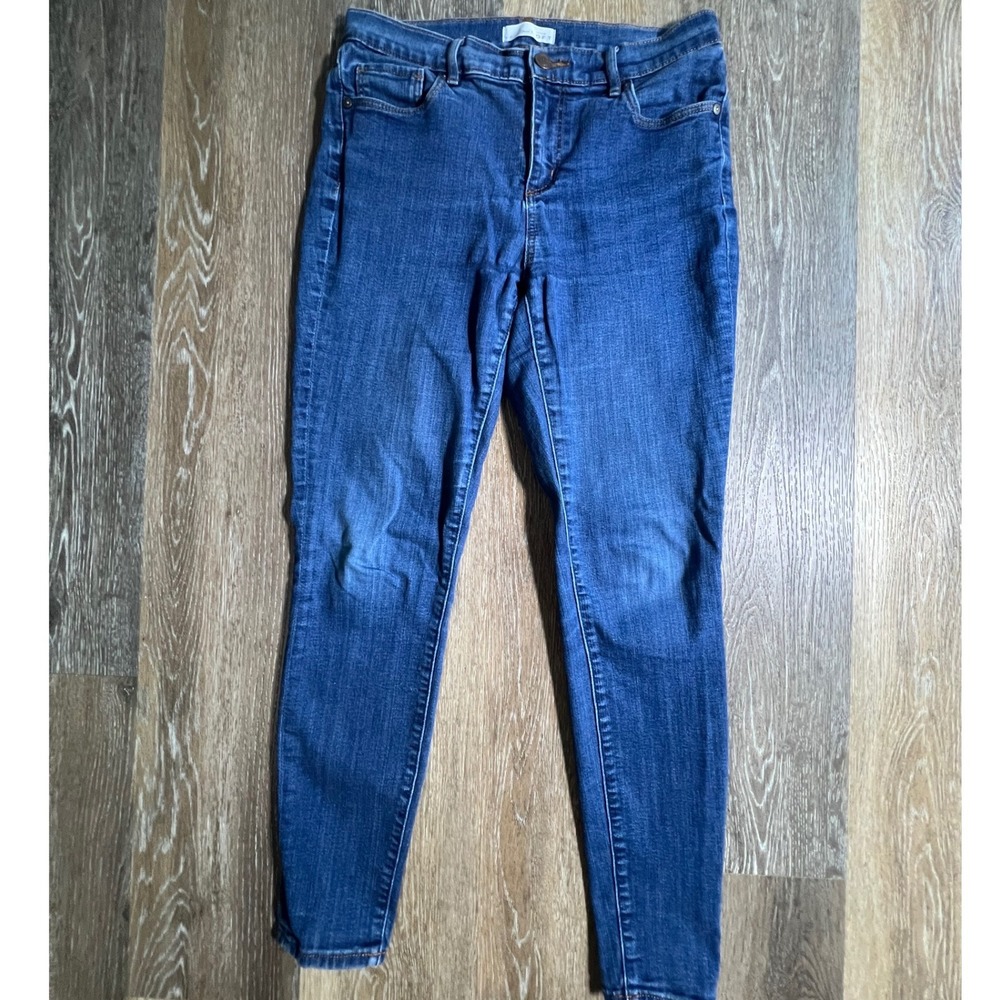 Loft Skinny Jeans Womens 8/29 Blue Medium Wash Stretch Denim Pants